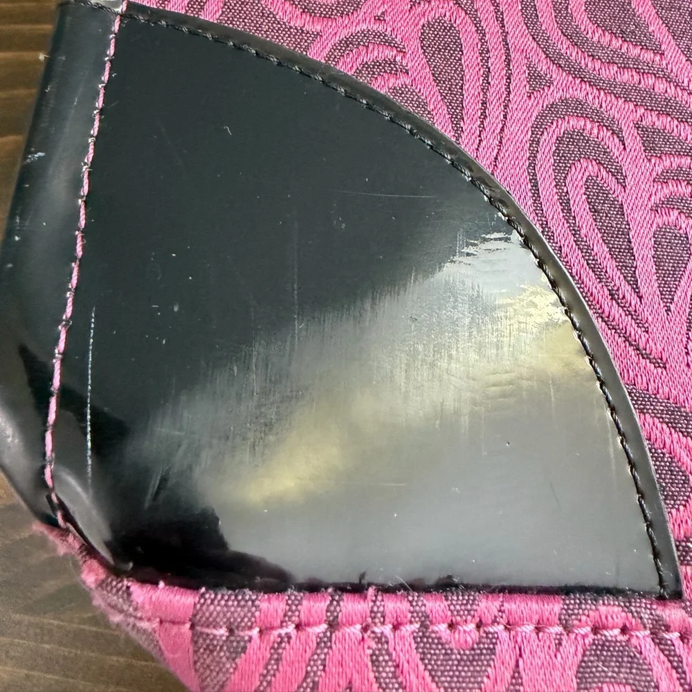 Diane Von Furstenberg Elegant Pink Heart Pattern Tote Bag or Computer Bag